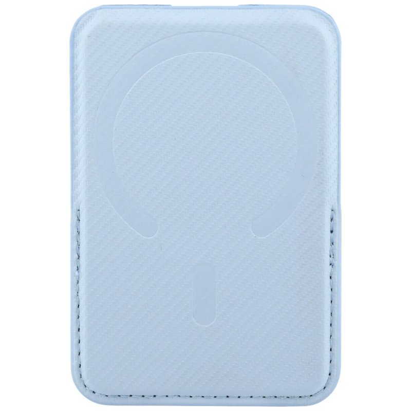 Wallet BMW Carbon Metal Logos MagSafe син