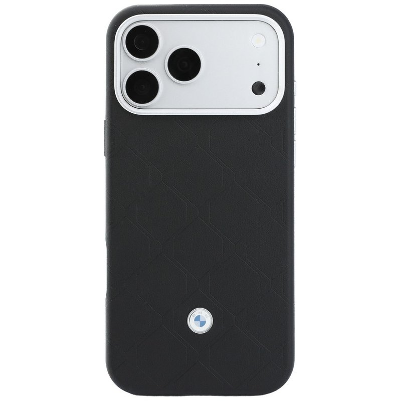 Комплект BMW Quilted Pattern Metal Logo за iPhone 18 Pro